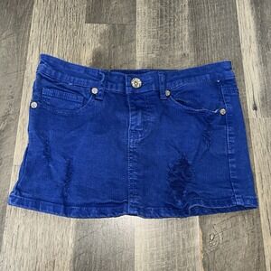 Machine Pour Neuf Mode Denim Jean Skirt Mini Short Juniors Size S Cotton Blend